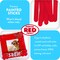 CraftySticks 50 Pack 6 Inch Red Painted Wood Craft Sticks, Jumbo Popsicle Sticks for Crafts, Teacher STEM Basics